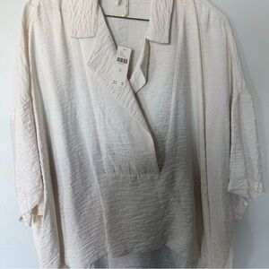 Anthropologie Beige Top XL